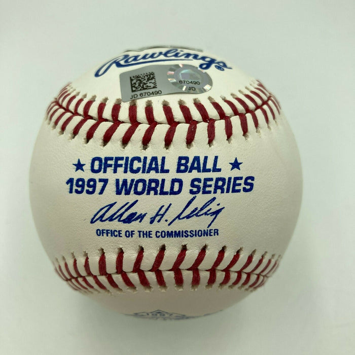 Gary Sheffield Signed Inscribed 1997 World Series Baseball Fanatics & MLB Holo