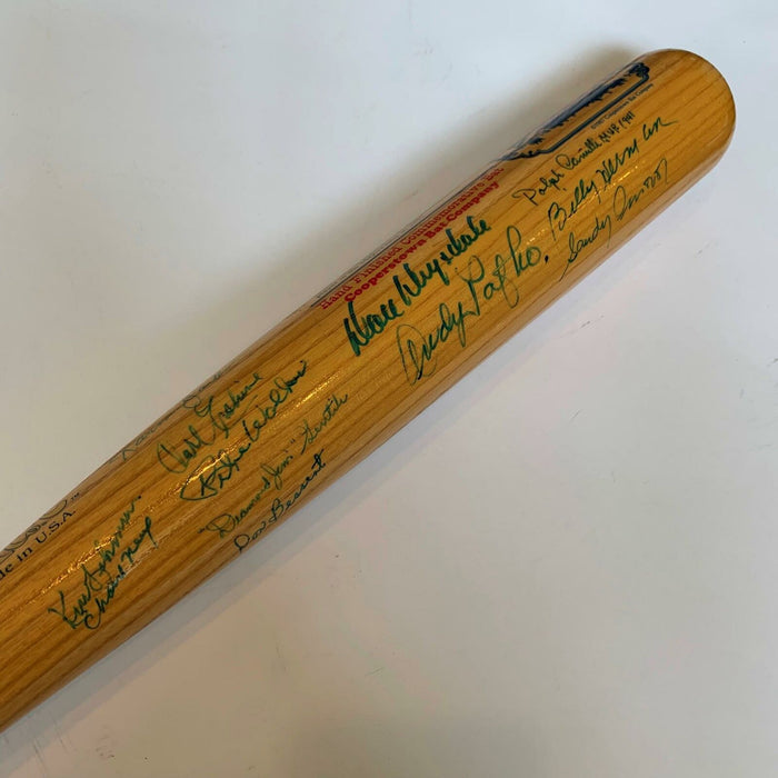 Sandy Koufax Brooklyn Dodgers Legends Signed Ebbets Field Bat 24 Sigs JSA COA