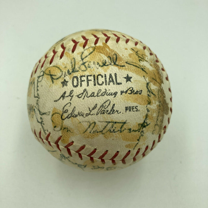 Nellie Fox 1964 Colts 45's VS Oakland Athletics A's Team Signed Baseball