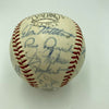 1969 Chicago Cubs Team Signed National League Giles Baseball Ernie Banks JSA COA