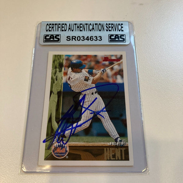 1995 Topps Jeff Kent Signed Baseball Card CAS Certified Auto