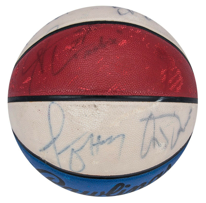 2002 Team USA Olympics Gold Team Signed Autographed FIBA Basketball With JSA COA
