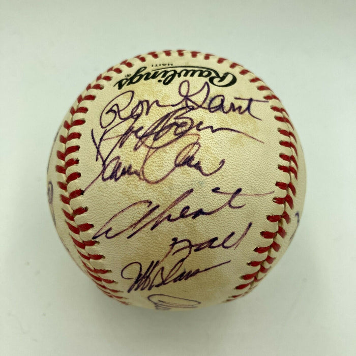 1980's Atlanta Braves Team Signed Autographed Official National League Baseball