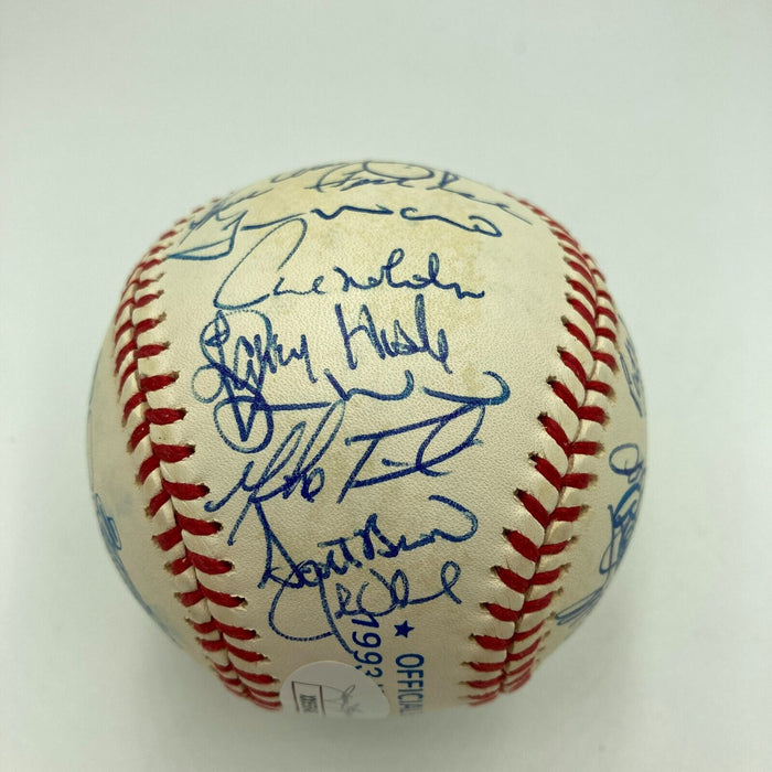 1993 Toronto Blue Jays World Series Champs Team Signed W.S. Baseball JSA COA