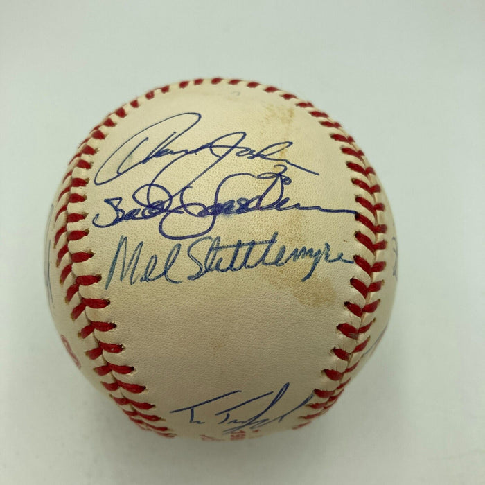 1986 New York Mets World Series Champs Team Signed World Series Baseball JSA