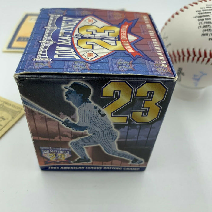 Don Mattingly 10th Yankees Captain Signed Special Edition Baseball Steiner COA