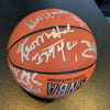 Oscar Robertson Bill Walton Chuck Daly Hall Of Fame Multi Signed Basketball PSA
