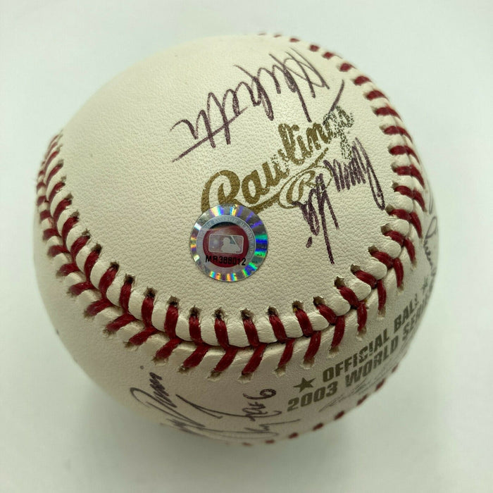 2003 Florida Marlins World Series Champs Team Signed W.S. Baseball MLB Auth