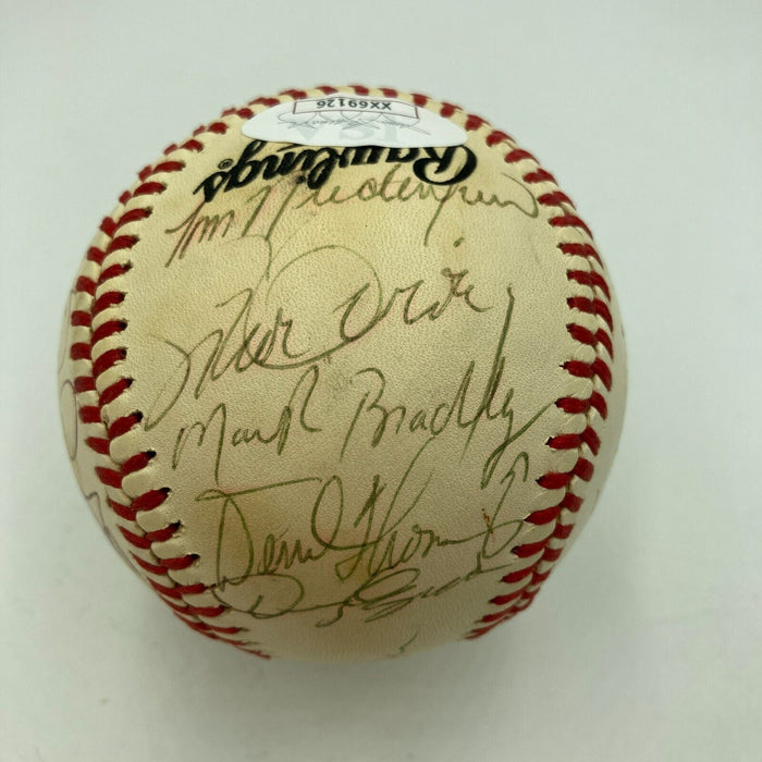1981 Los Angeles Dodgers World Series Champs Team Signed Baseball JSA COA
