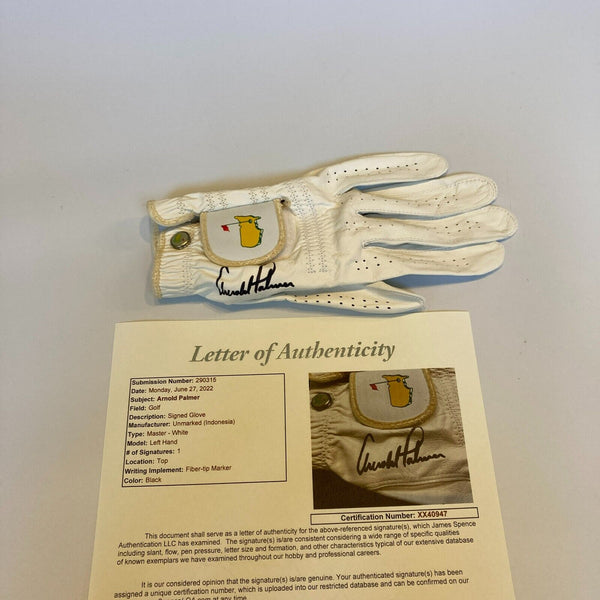 Arnold Palmer Signed Autographed PGA Golf Glove JSA COA