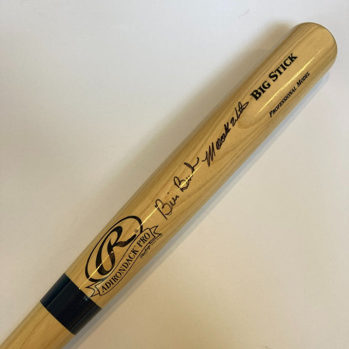 Mookie Wilson & Bill Buckner Signed Rawlings Baseball Bat Steiner COA