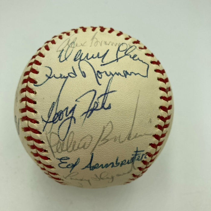 1975 Cincinnati Reds World Series Champs Team Signed Baseball JSA COA