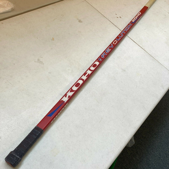 Luc Robitaille Signed 1980's Game Used Hockey Stick JSA COA Los Angeles Kings
