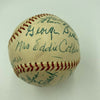 George Sisler Elmer Flick Red Faber 1963 HOF Induction Signed Baseball JSA COA