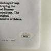 Hugh Hefner Signed Playboy News Media Alert New York City With JSA COA