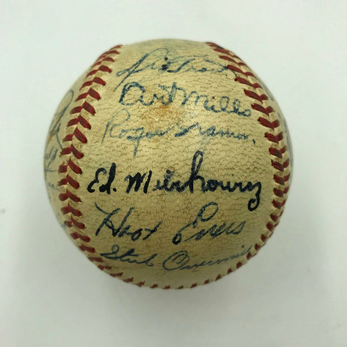 1947 Detroit Tigers Team Signed Official American League Baseball With 30 Sigs