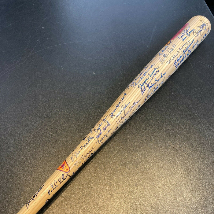 Beautiful Negro League HOF & Legends Multi Signed Baseball Bat 62 Sigs Beckett