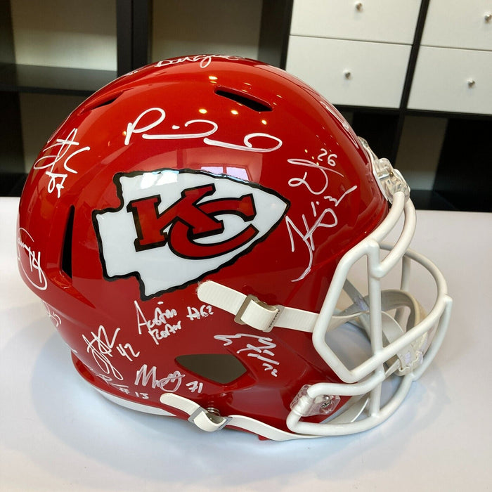 2019 Kansas City Chiefs Super Bowl Champs Team Signed Helmet JSA & Beckett COA