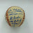 Beautiful 1960 Chicago Cubs Team Signed Baseball Ron Santo Lou Boudreau JSA COA