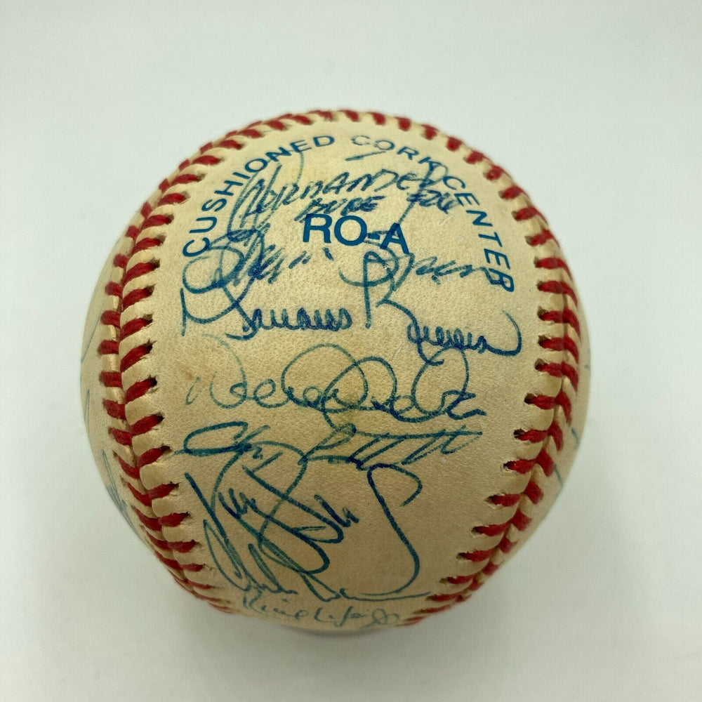 1998 New York Yankees World Series Champs Team Signed Baseball Derek Jeter  JSA