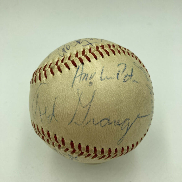 Rocky Marciano Satchel Paige Red Grange Sports Legends Signed Baseball Beckett