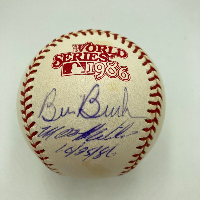 Rare Bill Buckner & Mookie Wilson Signed 1986 World Series Baseball JSA COA