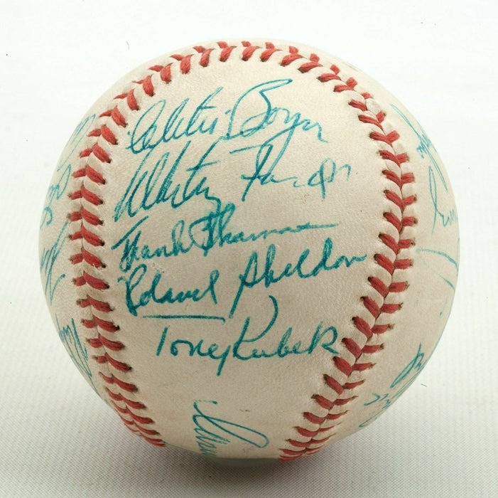 Beautiful 1964 New York Yankees AL Champs Team Signed Baseball Mickey Mantle PSA