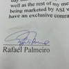Rafael Palmeiro 493 Home Run 4-9-2003 Signed Inscribed Game Used Baseball COA