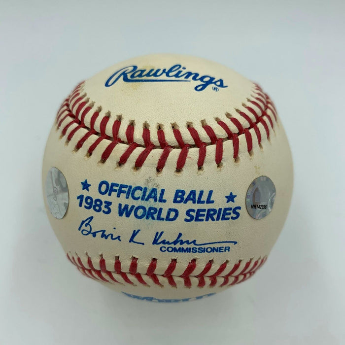 Cal Ripken Jr. Signed Official 1983 World Series Baseball MLB Authenticated Holo