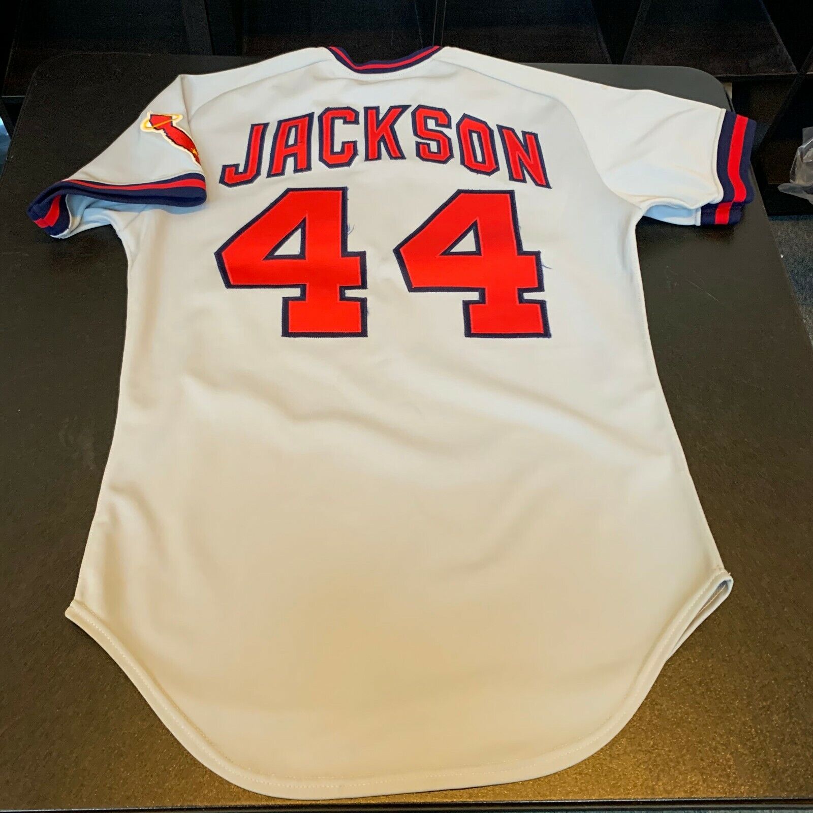 Early 1980's Reggie Jackson Game Worn California Angels Jersey., Lot  #81389