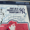 Joe Dimaggio New York Yankees Legends Multi Signed Large Framed Poster 40+ Sigs