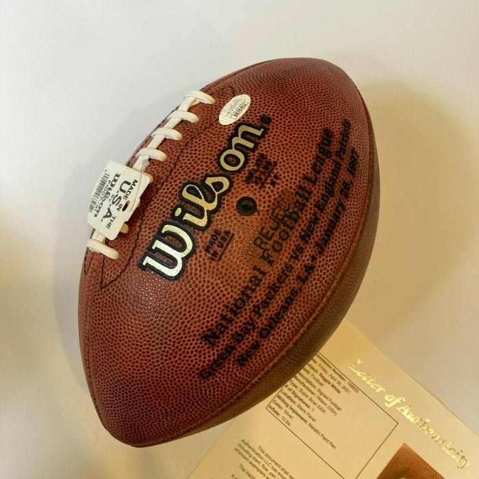 Reggie White Signed 1997 Super Bowl XXXI Wilson Game Football JSA COA Packers