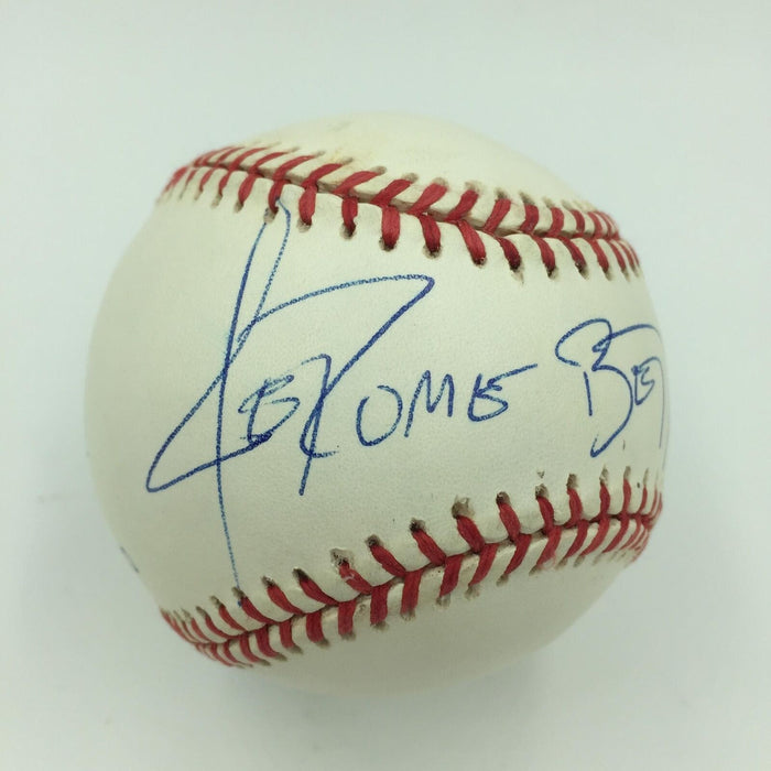 Nice Jerome Bettis Signed American League Baseball Pittsburgh Steeler JSA COA
