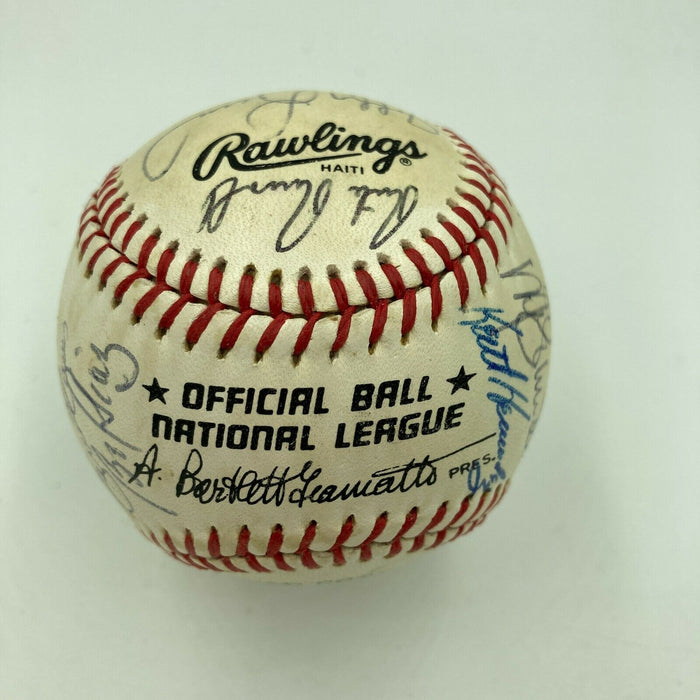 1987 All Star Game Team Signed Baseball Gary Carter Tony Gwynn JSA COA