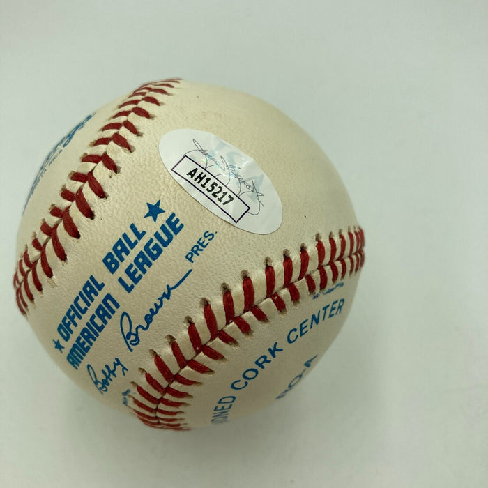 Don Mattingly Signed 1980's Official American League Baseball JSA COA
