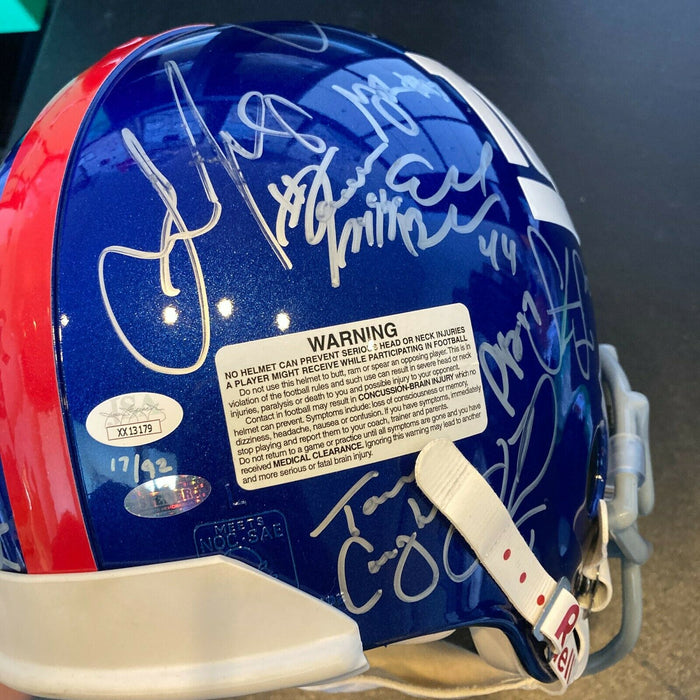 Beautiful 2007 New York Giants Team Signed Super Bowl XLII Authentic Helmet JSA