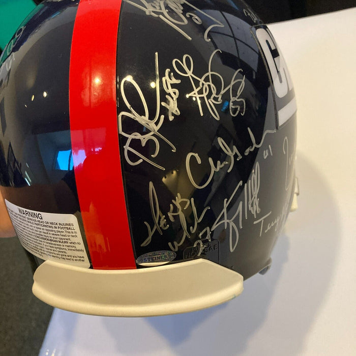 1986 New York Giants Super Bowl Champs Team Signed Full Size Helmet Steiner COA