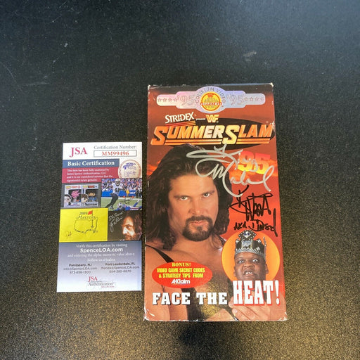 King Mabel Kevin Nash Paul Bearer Sunny Triple H Skip Bob Holly Signed VHS JSA