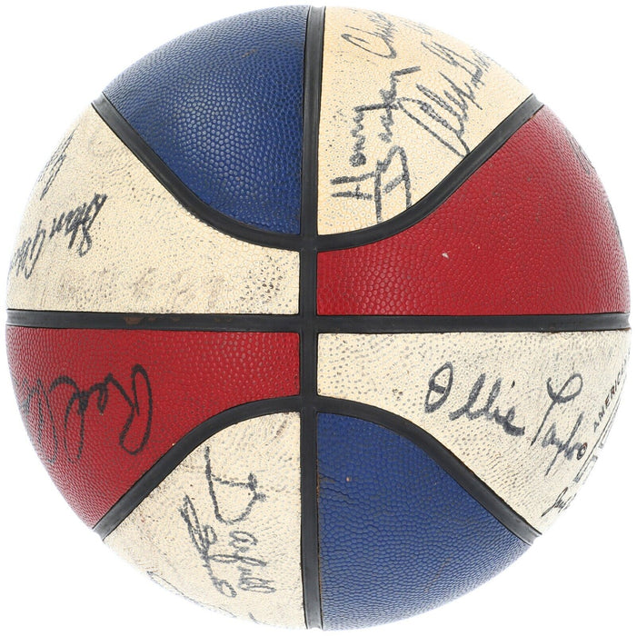 1972-73 San Diego Conquistadors Team Signed Official ABA Game Basketball JSA COA