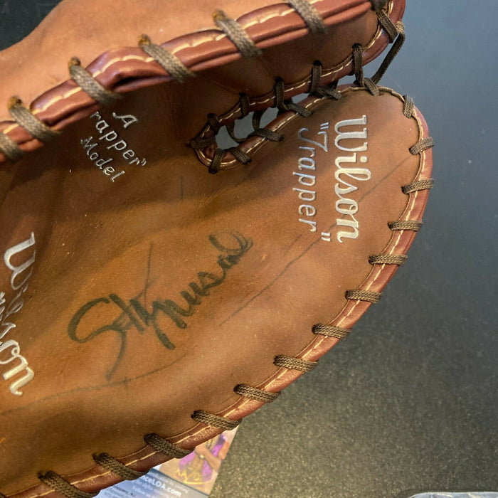 Stan Musial Signed Autographed 1950's Game Model Baseball Glove With JSA COA