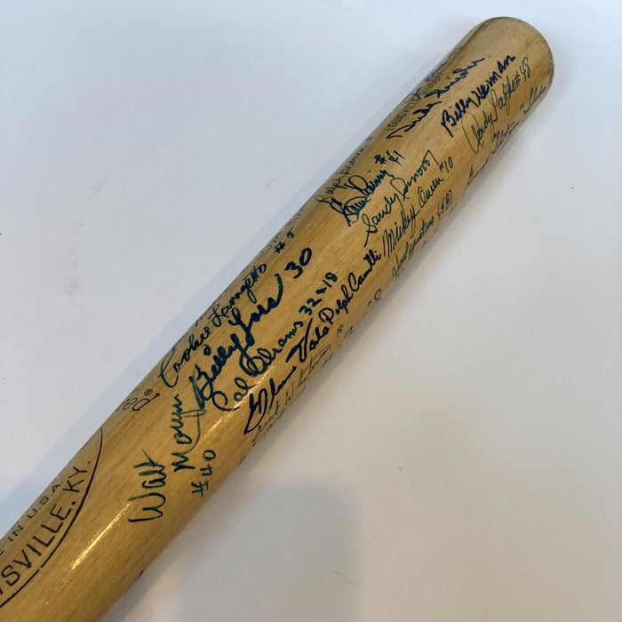 Brooklyn Dodgers Legends Signed Jackie Robinson Bat 58 Sigs Sandy Koufax JSA COA