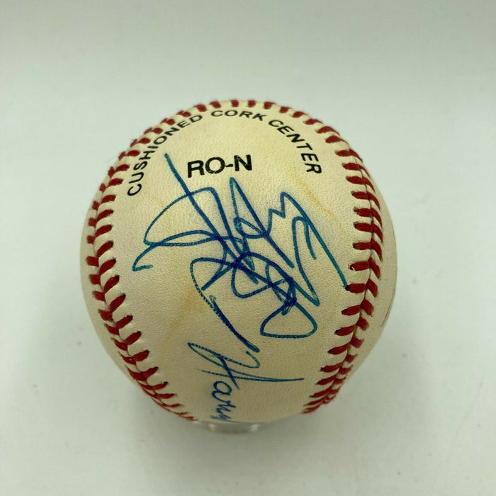 Johnny Depp, Harvey Keitel, Peter Boyle & Julie Brown Signed Baseball JSA COA