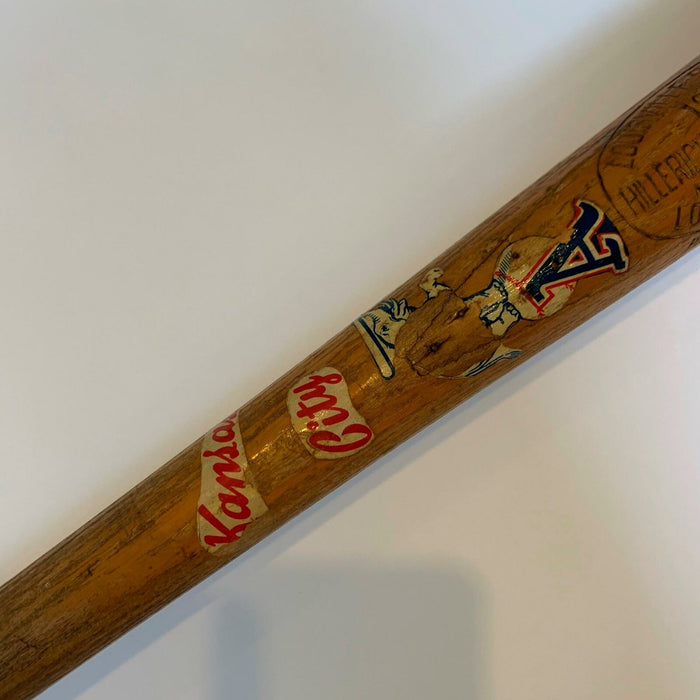 1955 Kansas City Athletics Team Signed Game Used Baseball Bat 28 Signatures