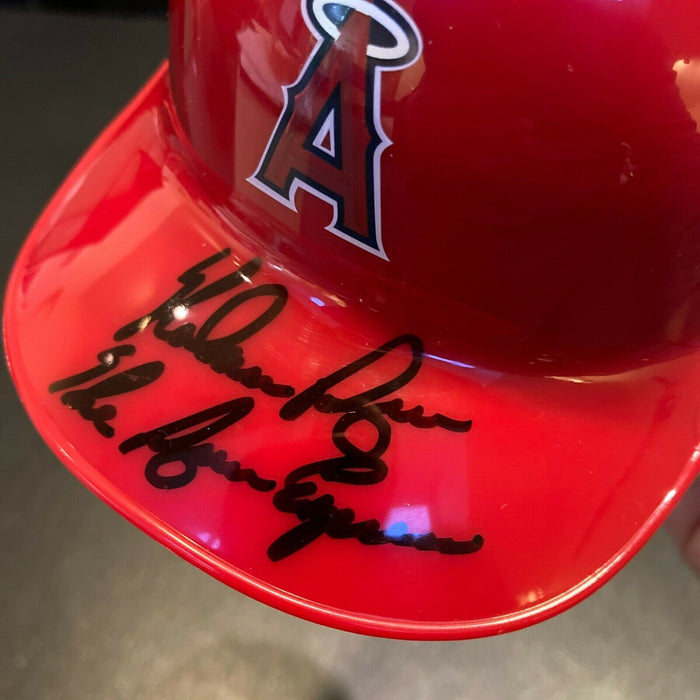 Nolan Ryan "The Ryan Express" Signed California Angels Mini Helmet PSA DNA COA