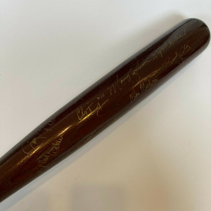 1995 Atlanta Braves World Series Champs Team Signed Baseball Bat JSA COA