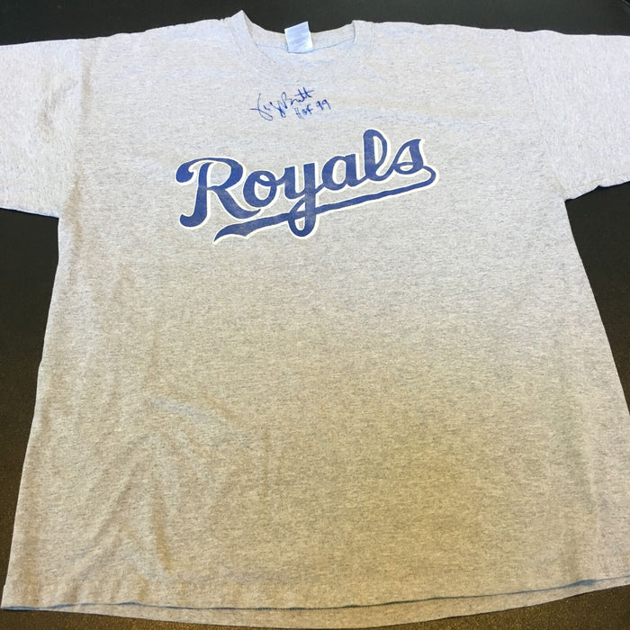 George Brett Signed HOF 1999 Kansas City Royals T-shirt PSA DNA COA