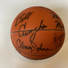 1983 Philadelphia 76ers Team Signed Basketball With Julius Erving Dr. J