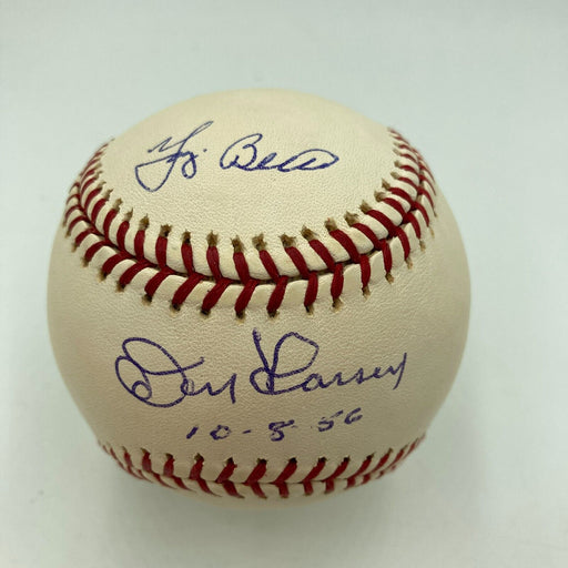 Yogi Berra & Don Larsen World Series Perfect Game Signed Baseball JSA COA