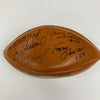 Bart Starr Green Bay Packers Hall Of Fame Legends Signed Football JSA COA