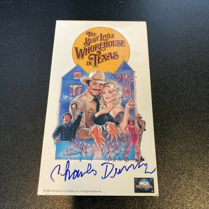 Charles Durning Signed The Best Little Whorehouse In Texas VHS Movie JSA COA